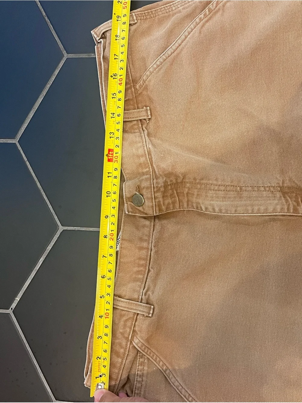 Vintage Carhartt Men's Relaxed Work Pants Cotton Canvas Worn in Distressed 40/32